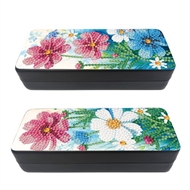 2 brille etuier med blomster